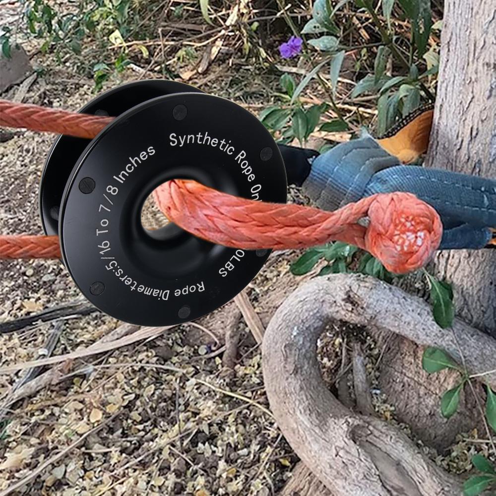 Upgrade Winch Snatch Recovery Ring Snatch-Ring Snatch Pulley High Load Capacity Recovery Ring For Soft Shackle ATV UTV BTD050