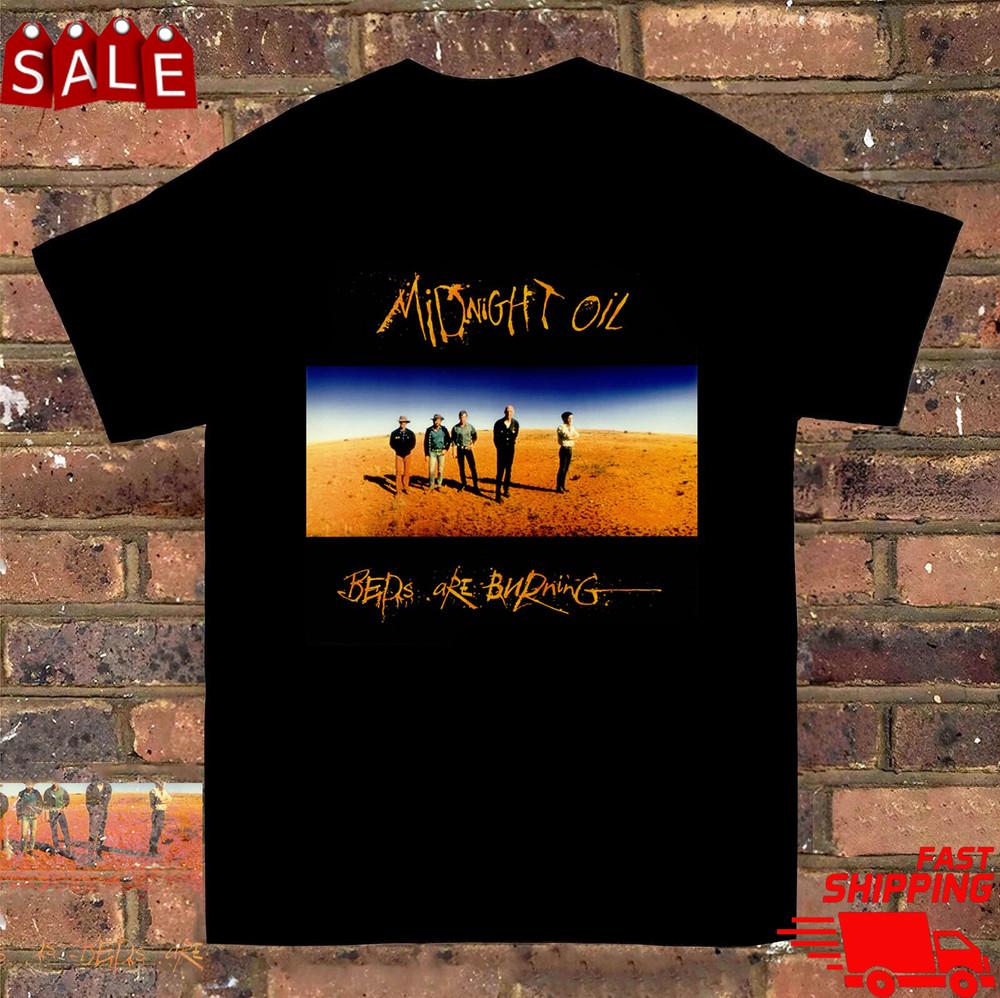 1993 Midnight Oil Earth and Sun and Moon Tour T Shirt Full Size S-5XL Unisex T-Shirt