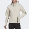 Adidas Женская куртка с капюшоном на молнии W ZNE Fz Logo, цвет желтый, белый H40976