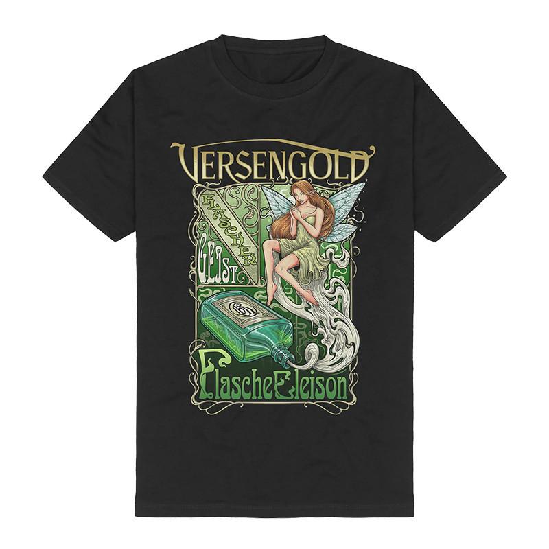 Versengold German band Western and Eastern trendy rock music T-shirt with American-style pure cotton printed short sleeves