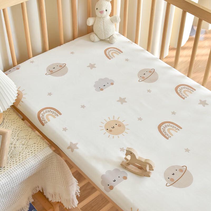 UKKNZZ Washed Cotton Baby & Kids Fitted Sheet