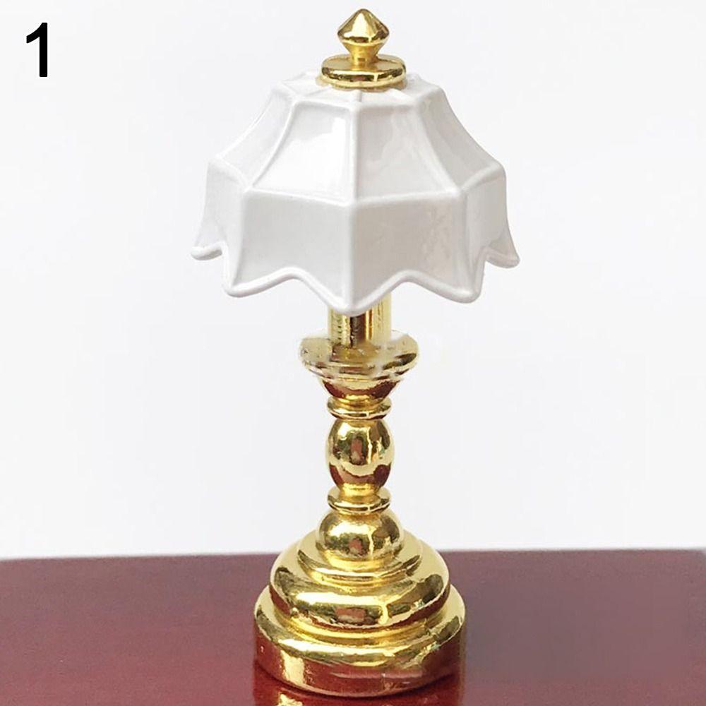 Dollhouse Furniture Toy Lamp Model Miniature Floor Lamp Doll Retro Lamp Crystal Wall Light