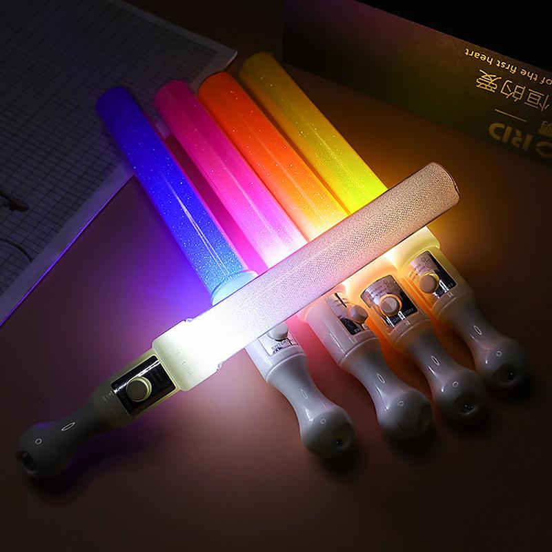 1Pc Led Glow Stick Luminous Concert Cheering Tube Battery Powered Wedding Party