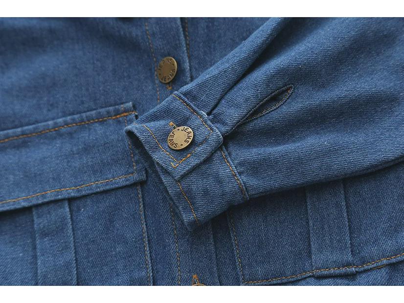 Модный джинсовый костюм-двойка с длинными рукавами для мальчиков на осень 2023 года