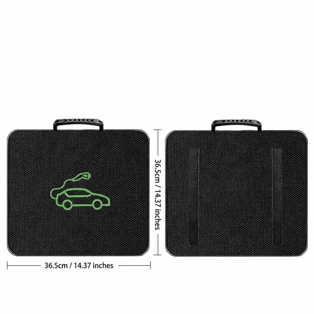 Spacious Inner Space EV Charging Cable Storage Bag Car Charging Cable Organizer Bag Outdoor Use