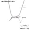 Трендовый набор серег-бантиков и украшений: Нишевый металлический дизайн