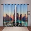 Future Cyberpunk City Sky On Sale Blackout Window Curtain for Bedroom Living Room Bathroom Kicthen Door High Shading New Pattern