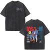 Rapper Bad Bunny T-shirt Debi Tirar Mas Fotos DTMF Album 2026 Washed Vintage T Shirt Men's Women Hip Hop Oversized Male T-shirts