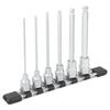 TONE Long Ball Point Hexagon Socket Set HBH306L Drive Angle Contents 6 Items (with Holder) 9.5mm (3/8")