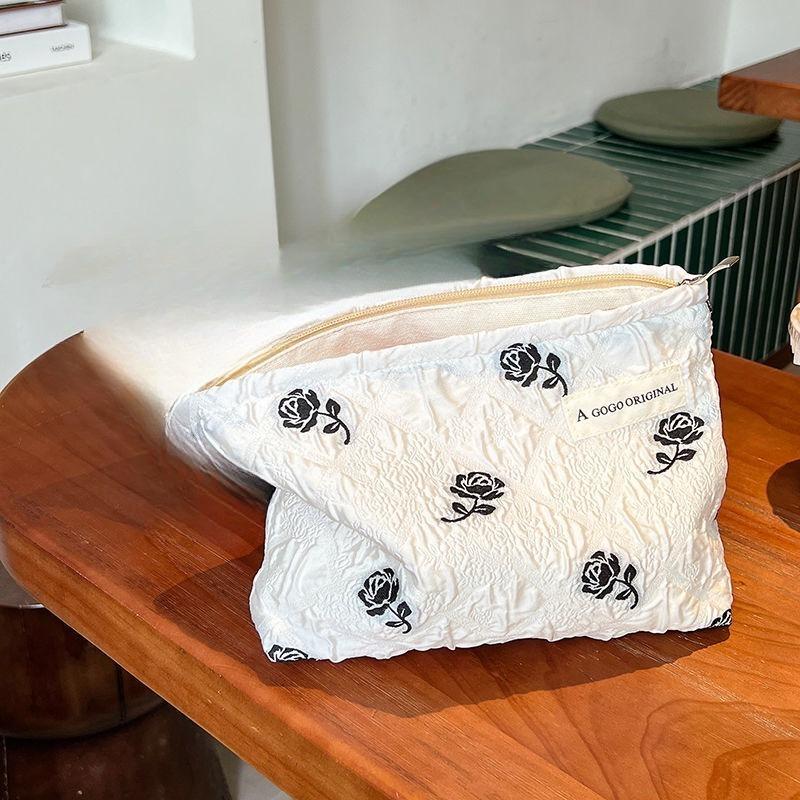 Холщовая косметичка с леопардовым принтом для женщин, портативная дорожная, для хранения средств по уходу за кожей, помады, косметичка