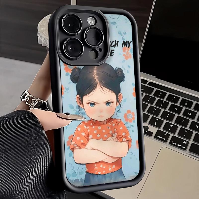 Чехол для телефона iPhone 17 Air 16E 15 16 Pro Max Смешной Не трогай мой звонок Чехол для телефона 14 Plus 13 12 Mini Мягкий силиконовый Fundas