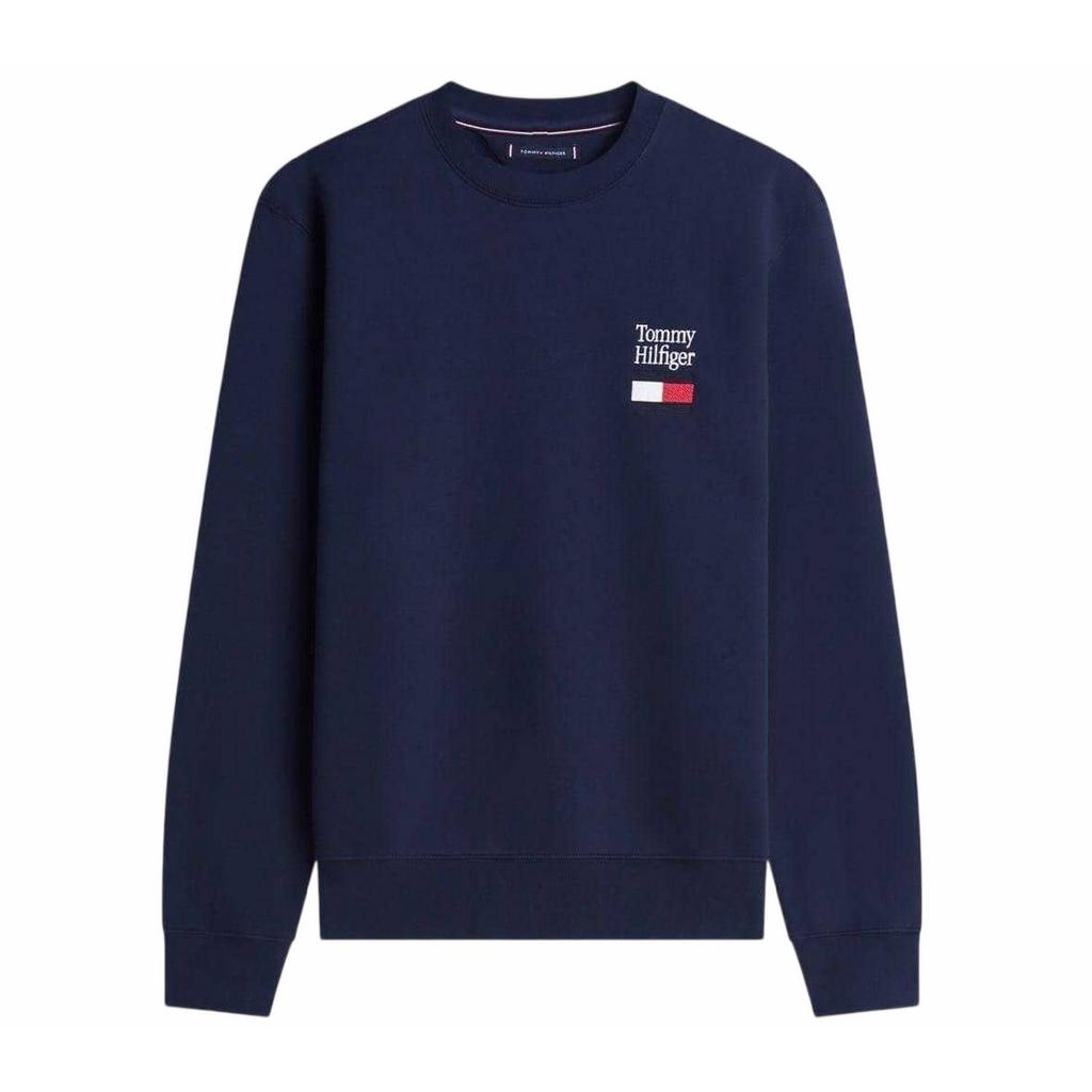 Tommy Hilfiger Mens Embroidered Logo Sweatshirt