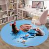 1pc Haaland9 Carpet, Round Rug, Comfortable, Suitable for Entryways, Living Rooms, Office, And Bedrooms, Christmas Decoration