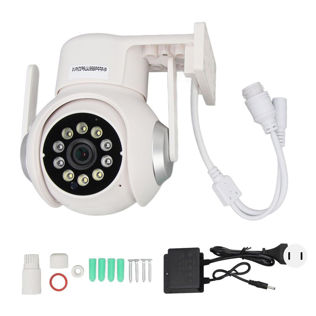 Уличная камера IP66 2-сторонняя связь 110‑240 В полноцветная камера ночного видения WiFi для видеонаблюдения в парке