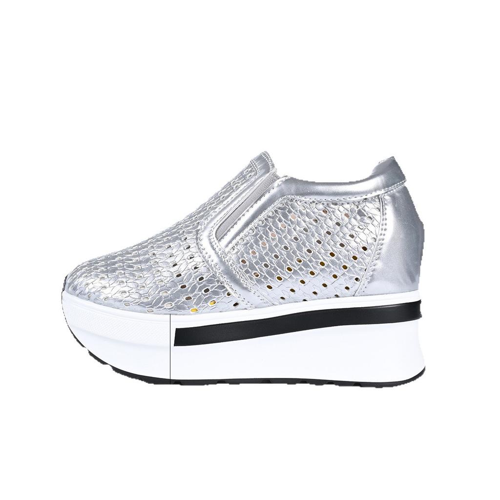 Модная обувь больших размеров для женщин 35-42 Осенняя мода Платформа Танкетка Слипоны Повседневная обувь Zapatos De Mujer Балетки Женская обувь