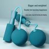 Dual-Use Cordless Weighted Jump Rope with Large Ball for Indoor Fitness