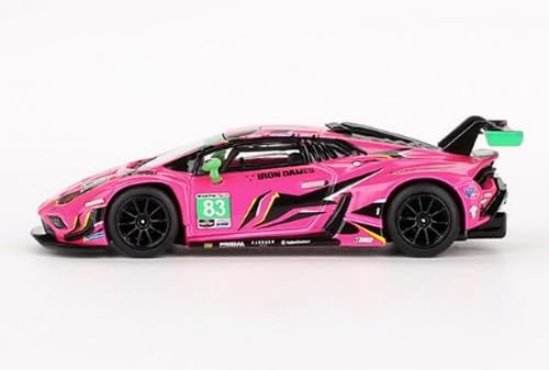 MINI GT 1/64 Lamborghini Huracan GT3 EVO2 IMSA Daytona 24 Hours 2023#83 Iron Dames (Левая ручка) Готовый продукт
