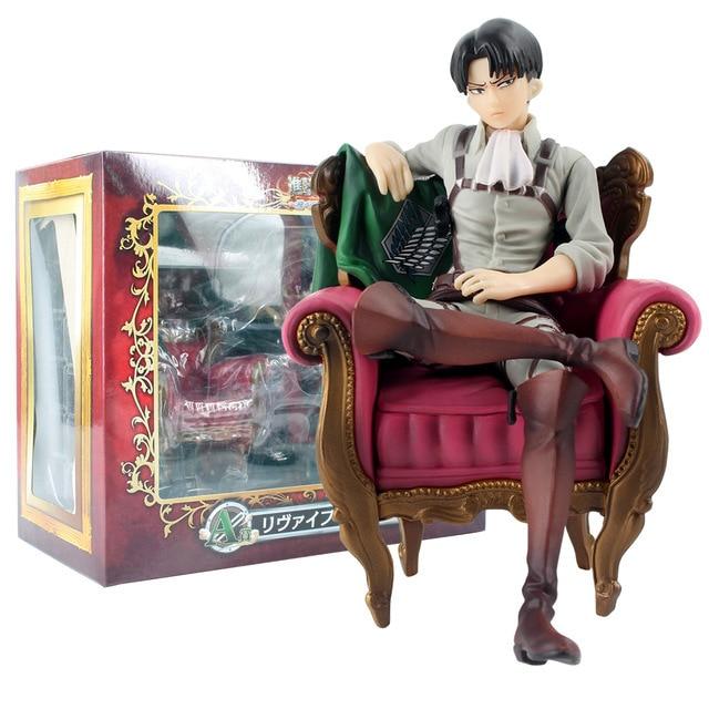 35cm Attack On Titan Anime Figure Levi Ackmen Action Figure Shingeki No Kyojin Ackmen Figurine Eren Mikasa Ackerman Figure Doll