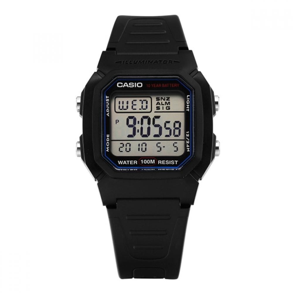 CaSio W 800h 1avdf W 800h 1a цифровые квадратные спортивные солдатские мужские часы из ПУ