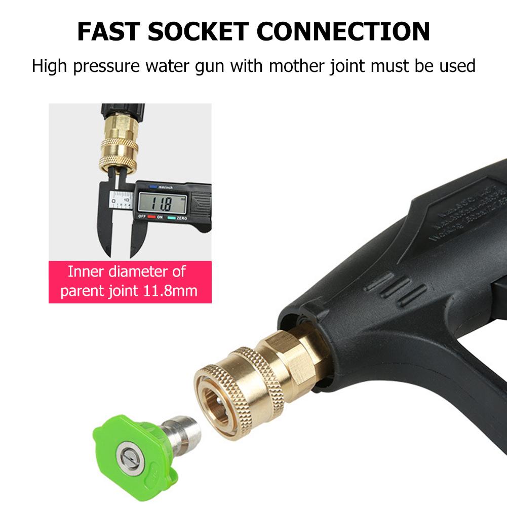 5 шт. распылительная насадка для мойки снега, высокое давление 2,5 галлона в минуту 0-40 градусов 3600 фунтов на кв. дюйм/250 бар, наконечник распылительной насадки 120*100*60 мм