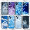 Мягкий чехол для телефона Snow White Snowflake для iPhone 11 13 Pro Max 12 Mini 7 8 Plus SE 2020 X XS 6 6S 5 5S Funda Silicone Back Cover