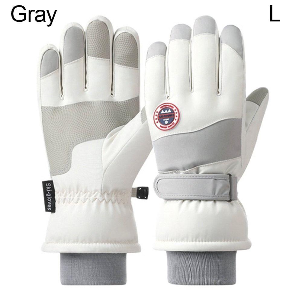 Зимние теплые снежные перчатки Нескользящие лыжные перчатки Прочные перчатки для верховой езды