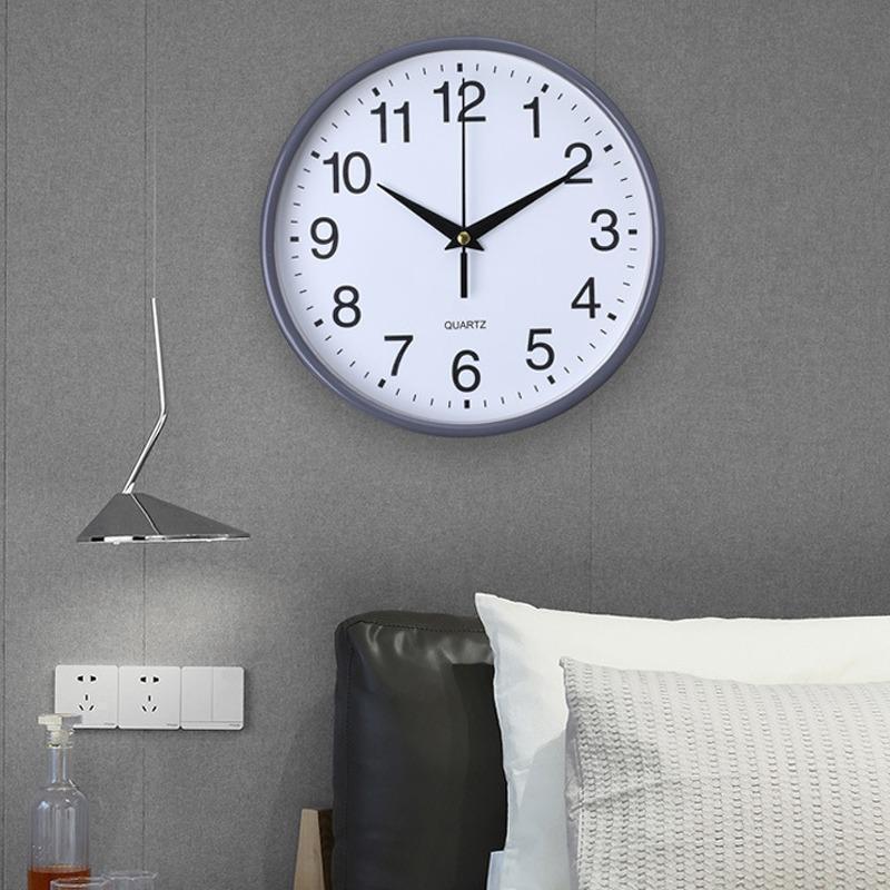 Wall Clock Round Analogue Vintage Home Decor Small Bedroom Kitchen Wall Hanging