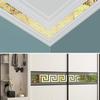10pcs/set 16/10/5cm Waist Line Mirror Sticker Self Adhesive DIY Wall Stickers for Living Room Edge Strip Corner Line Wall Decor