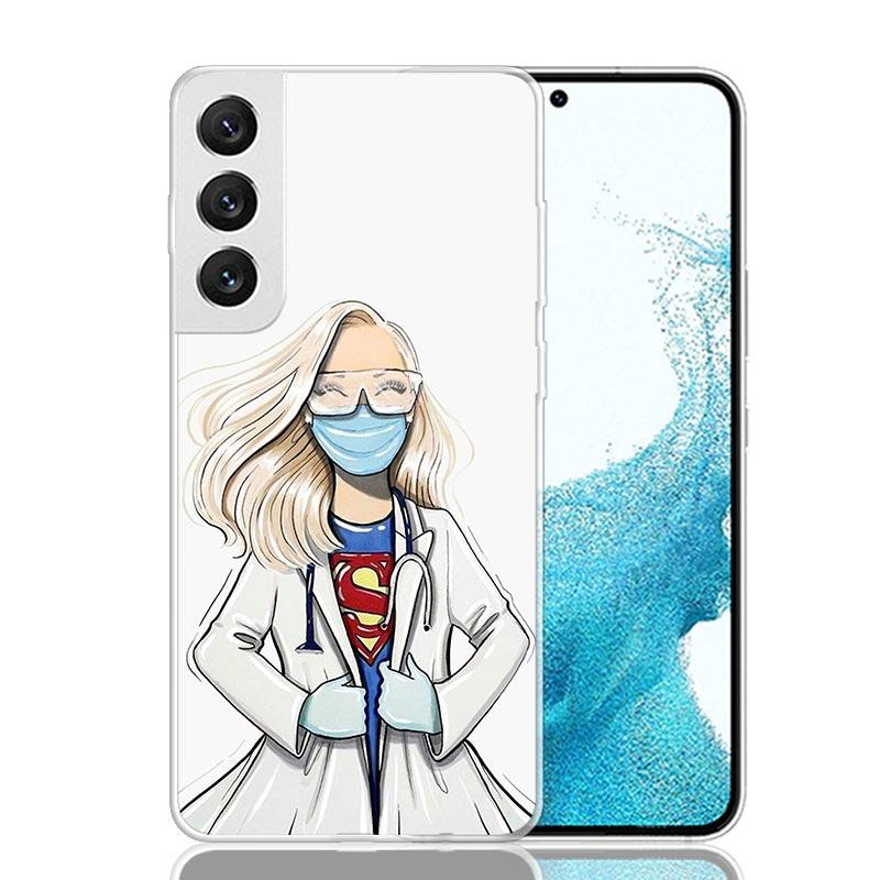 Medicine Nurse Doctor Phone Case For Samsung Galaxy S25 S24 S23 S22 S21 FE S20 Ultra S10 Plus Art Customized Coque Capa S24 S23