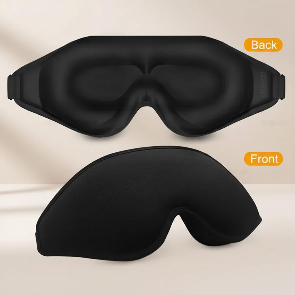 3D Затемняющая маска для сна на глаза для мужчин и женщин, регулируемый ремешок, дышащая, мягкая, для путешествий, медитации, дневного сна