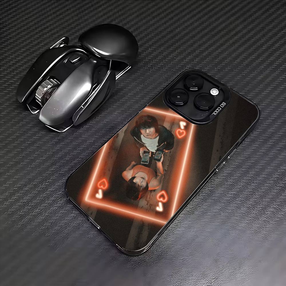Hot TV Alice In Borderland Phone Case For iPhone17,16,15,14,13,12,11 Plus,Pro Max Colored Silver Plated Inside Cover