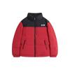 Li Ning Stand Collar Water-Resistant Duck Down Warm Jacket Unisex Outerwear Garnet-Red AYMT293-11