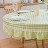 Large Round Table Dining Tablecloth Waterproof Living Room Coffee Table Rectangular Book Tablecloth for Dining Table