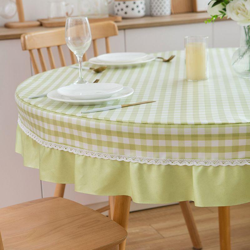 Large Round Table Dining Tablecloth Waterproof Living Room Coffee Table Rectangular Book Tablecloth for Dining Table