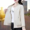 Baseball Uniform Women's Short Jacket Women's Spring and Autumn Women's Fashion Zipper Top