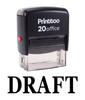 Printtoo DRAFT Self Inking Rubber Stamp Office Стационарный пользовательский штамп-черный