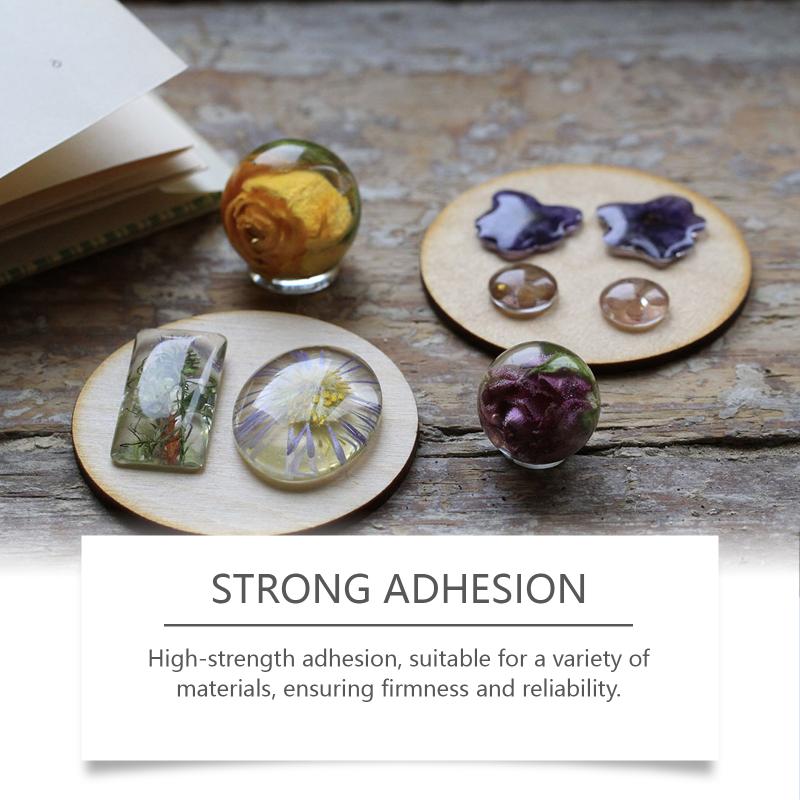 Transparent Epoxy Resin Drop Glue Quick Dry Shadowless Adhesive for DIY Crafts Handmade Jewelry Strong Bonding Solution