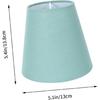 Абажур из ткани ручной работы, на защелке, бирюзовый, маленький, для домашнего декоративного освещения, аксессуар