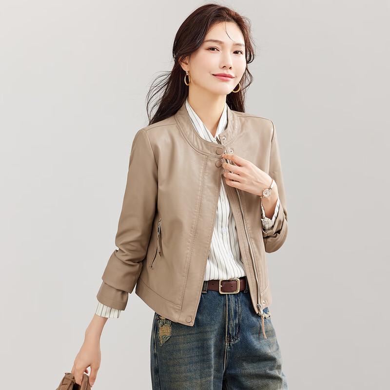 Женская мотоциклетная куртка из искусственной кожи TERRE BLEUE