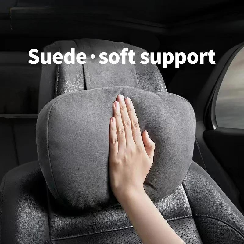 2024 Memory Cotton Car Headrest Neck Support Car Accessories Seat Class Soft Universal Adjustable Car Pillow Neck Rest Cushion
