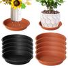 5PCS Plastic Plant Pot Saucer Drip Trays Saucers Indoor Outdoor Round Flower Pot Trays 28cm Flowerpot Trays Home Garden Supplies