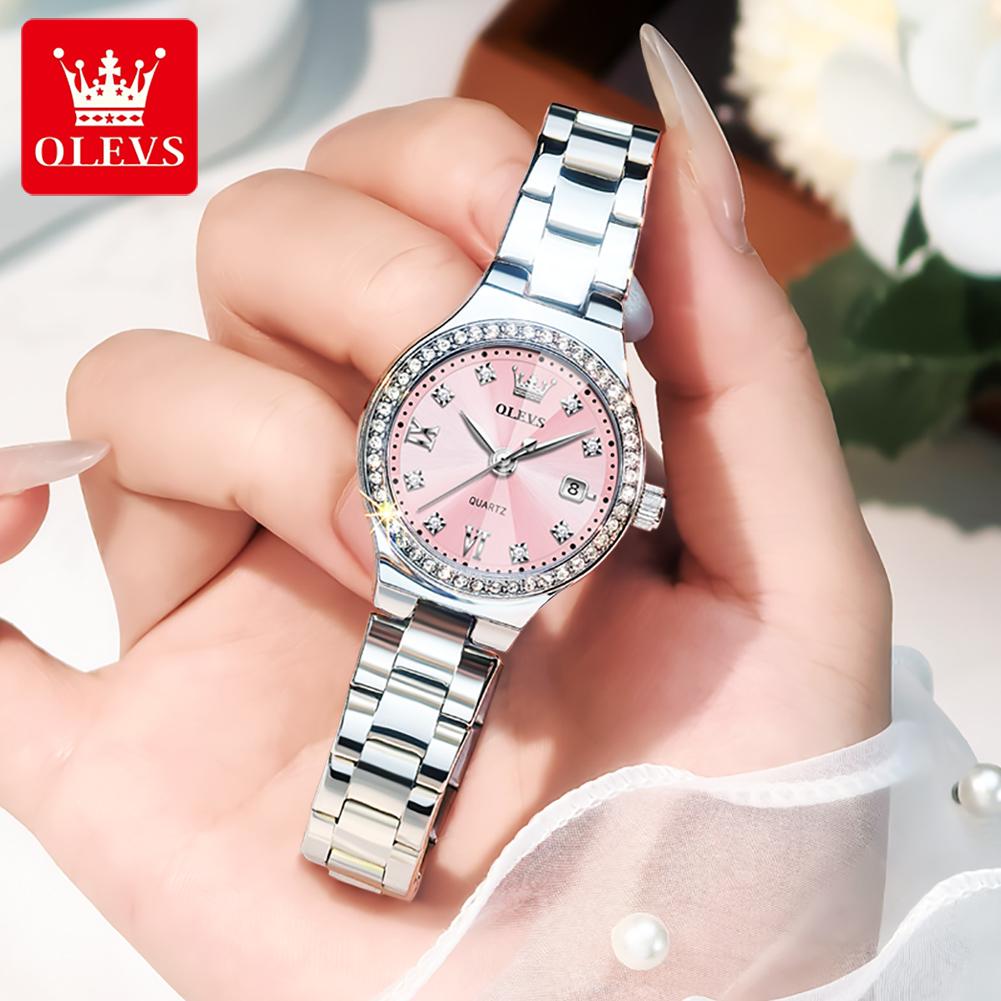 OLEVS 5628 Luxury Design Brand Woman Watch Luxury Waterproof Fashion Diamond Watch Gift Ladies Quartz Watch