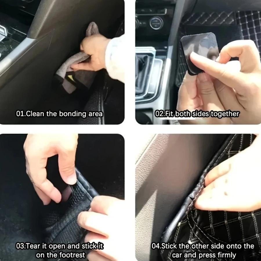Фиксирующие наклейки для ковров Двусторонние Высокоадгезивные Фиксирующие заплатки для автомобильных ковров Домашние напольные коврики Противоскользящие ленты-липучки Новые