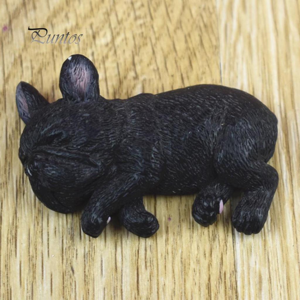 Магнит на холодильник спящий бульдог