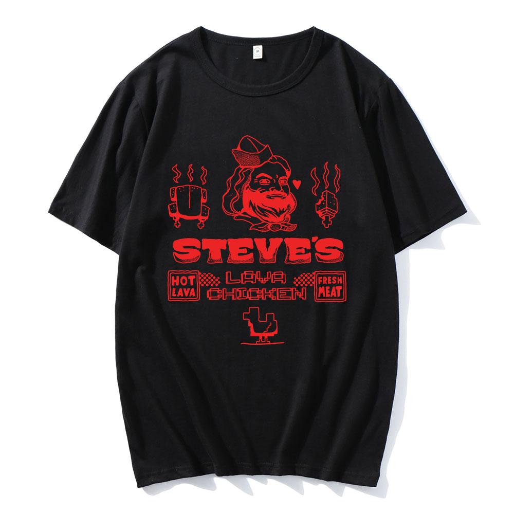 Hot Lava Chicken Jockey T-shirt Game Fashion Cartoon Graphic Tshirts Short Sleeve O-neck Cotton Soft T Shirt for Men Unisex Streetwear