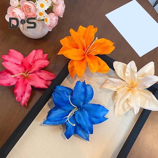 Заколка для волос с имитацией цветка, боковая челка, невыцветающая заколка, декоративная надежная женская заколка для волос, аксессуар для волос