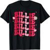Винтажная футболка Billie с персонализированным именем "Я люблю Billie" в стиле Groovy