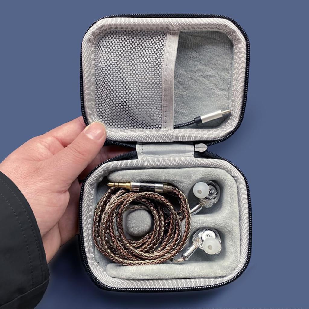 PU Leather Storage Box, Suitable for in Ear Earphones, Wired Earphones, Waterproof, Portable, Pressure Resistant Box, Earphone Storage Bag