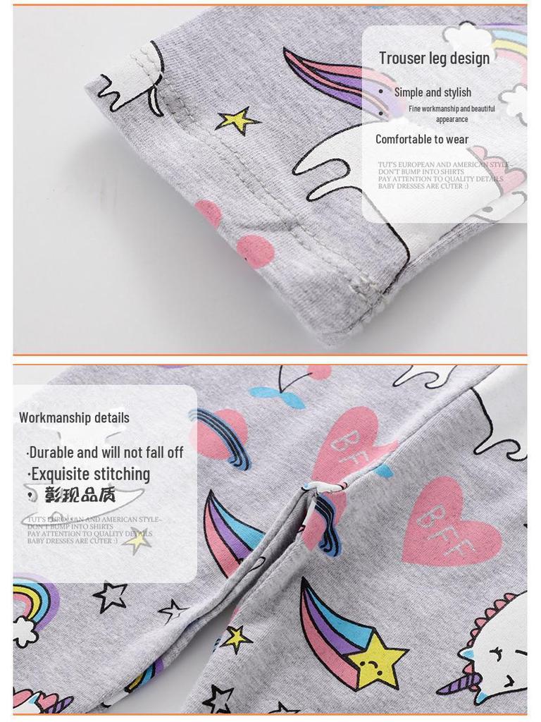 Леггинсы для девочек на осень 2023 года — детские брюки маленького и среднего размера на весну и осень