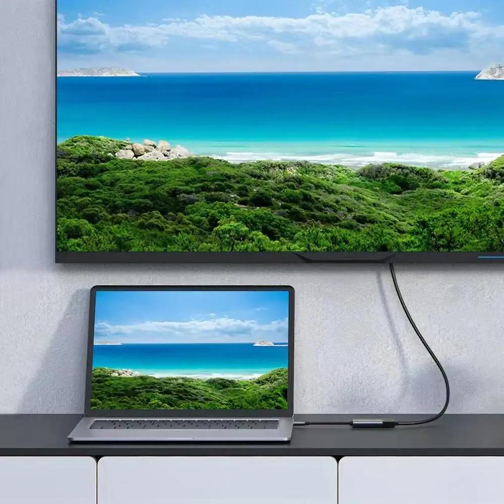 Кабель USB C - HDMI 4K 60 Гц Type C - HDMI-совместимый преобразователь Type C - HD TV Display Adapter для ноутбука, ПК, планшета, телевизора, MacBook